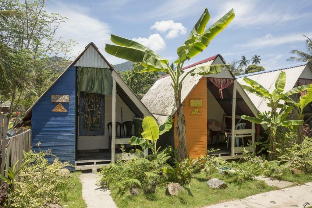 Beach Shack Chalet - Garden View Aframe Small Unit Kampong Juara Dış mekan fotoğraf